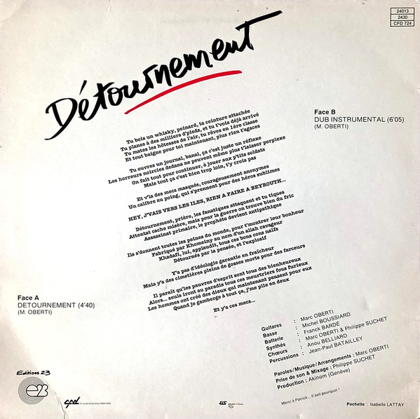 Marc Oberti - Détournement | Editions 23 (24013) - 2