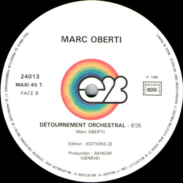 Marc Oberti - Détournement | Editions 23 (24013) - 4