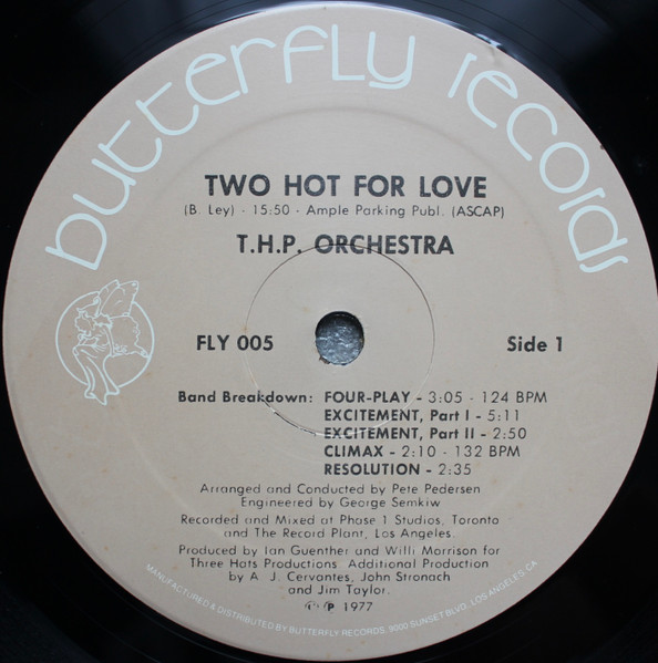 THP Orchestra - Two Hot For Love | Butterfly Records (FLY 005) - 3 THP Orchestra - Two Hot For Love | Butterfly Records (FLY 005) - 3