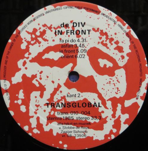 De Div - In Front | Transglobal (Trans 010-004) - 4