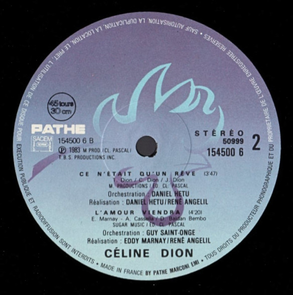 Céline Dion - D'amour Ou D'amitié | Pathé (154500 6) - 4 Céline Dion - D'amour Ou D'amitié | Pathé (154500 6) - 4