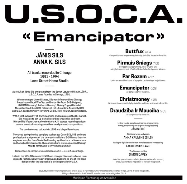 U.S.O.C.A. - Emancipator | Musiques Electroniques Actuelles (MEA-0003) - 2