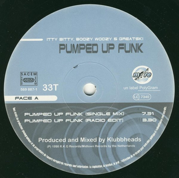 Itty Bitty, Boozy Woozy & Greatski - Pumped Up Funk | More Vinyl (569 887-1) - 3
