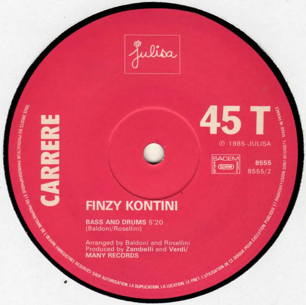 Finzy Kontini - Cha Cha Cha | Carrere (8555) - 4