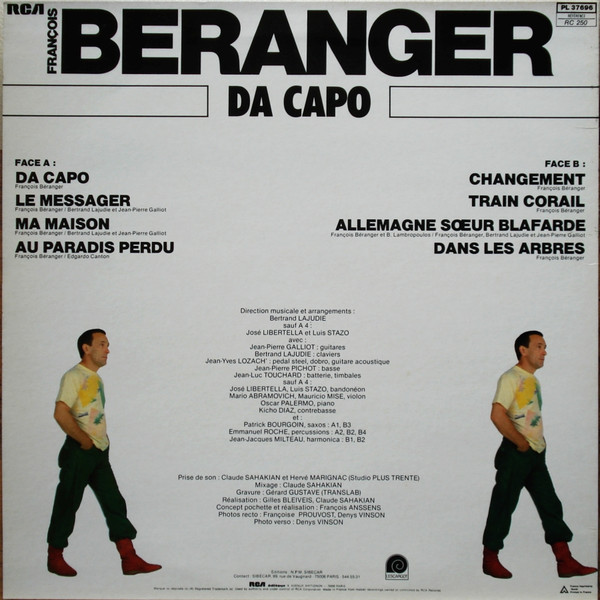 François Béranger - Da Capo | RCA Victor (PL 37696) - 2 François Béranger - Da Capo | RCA Victor (PL 37696) - 2
