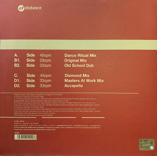 Louie Vega & Jay "Sinister" Sealée Presents Diamond Life Starring Julie McKnight - Diamond Life | Distance (Di2408) - 2