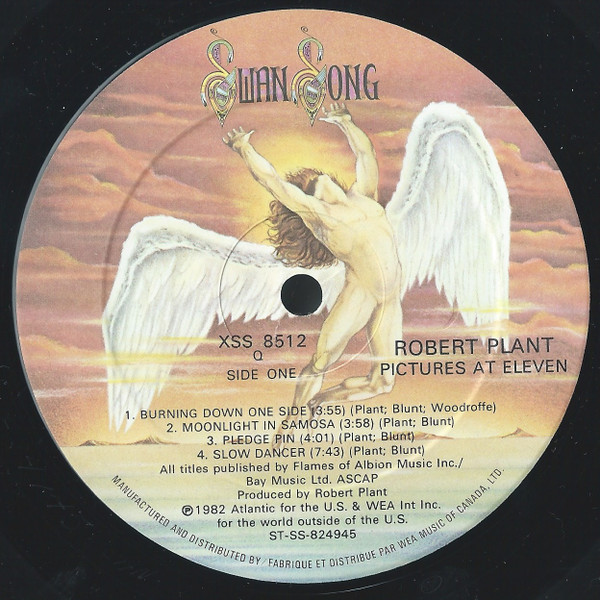 Robert Plant - Pictures At Eleven | Swan Song (XSS 8512) - 3