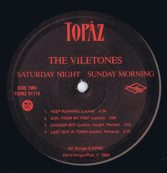 The Viletones - Saturday Night Sunday Morning | Topaz (01715) - 4 The Viletones - Saturday Night Sunday Morning | Topaz (01715) - 4