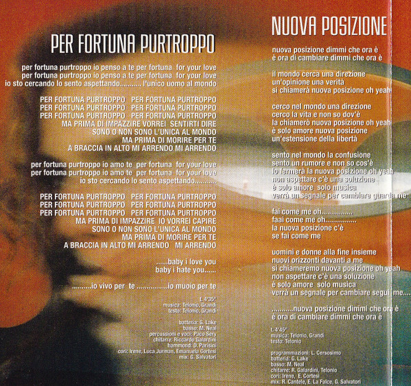Irene Grandi - Per Fortuna Purtroppo | CGD East West (3984-20120-2) - 4 Irene Grandi - Per Fortuna Purtroppo | CGD East West (3984-20120-2) - 4