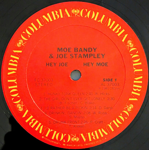 Moe Bandy & Joe Stampley - Hey Joe! Hey Moe! | Columbia (FC 37003) - 4 Moe Bandy & Joe Stampley - Hey Joe! Hey Moe! | Columbia (FC 37003) - 4