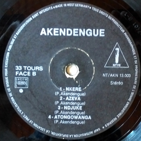 Pierre Akendengue - Awana W'Afrika | NTYE (NT/AKN 13.003) - 4 Pierre Akendengue - Awana W'Afrika | NTYE (NT/AKN 13.003) - 4