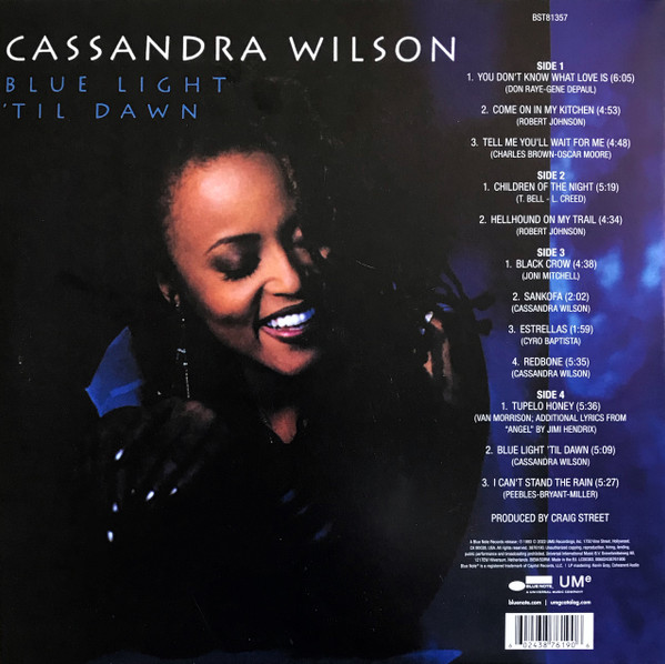 Cassandra Wilson - Blue Light 'Til Dawn | Blue Note (3876190) - 3