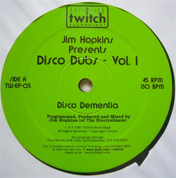 Jim Hopkins - Disco Dubs - Vol. I | Twitch Recordings (TW-EP-05) - main