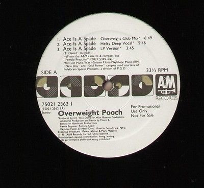 Overweight Pooch - Ace Is A Spade | A&M Records (75021 2362 1)