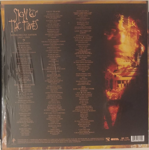 Prince - Sign "O" The Times | Warner Records (603497847099) - 2