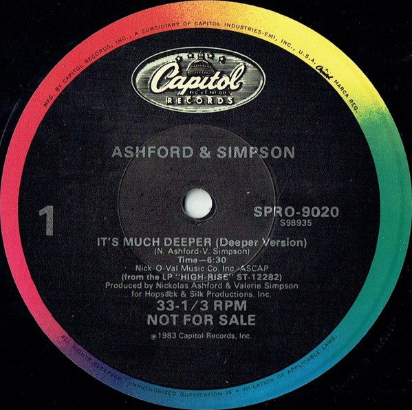 Ashford & Simpson - It's Much Deeper | Capitol Records (SPRO-9020) - main Ashford & Simpson - It's Much Deeper | Capitol Records (SPRO-9020) - main