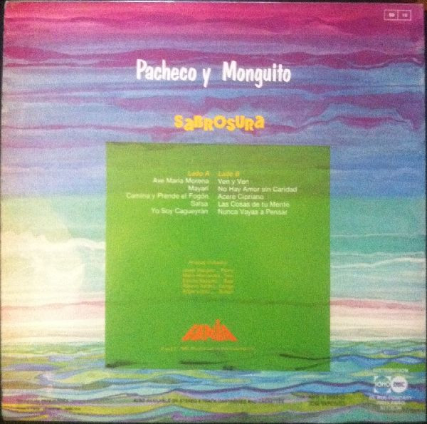 Johnny Pacheco Y Monguito - Sabrosura | Fania Records (SLP 587) - 2