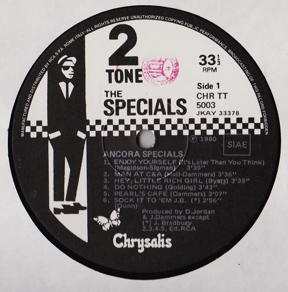 The Specials - Ancora Specials | Two-Tone Records (CHR TT 5003) - 3