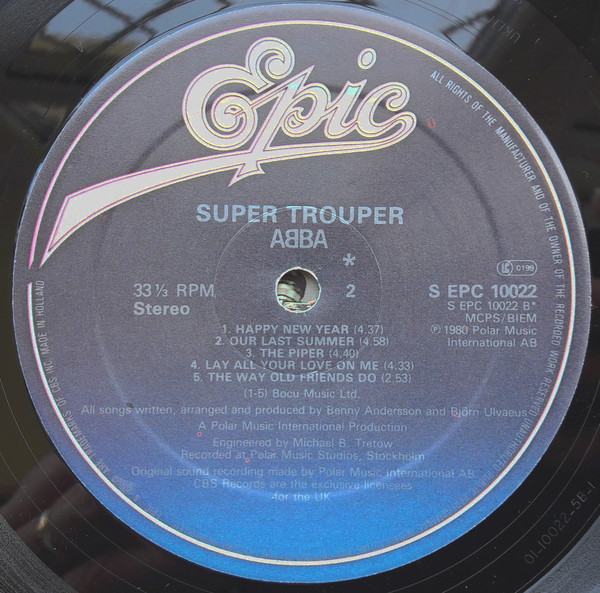 ABBA - Super Trouper | Epic (EPC 10022) - 4