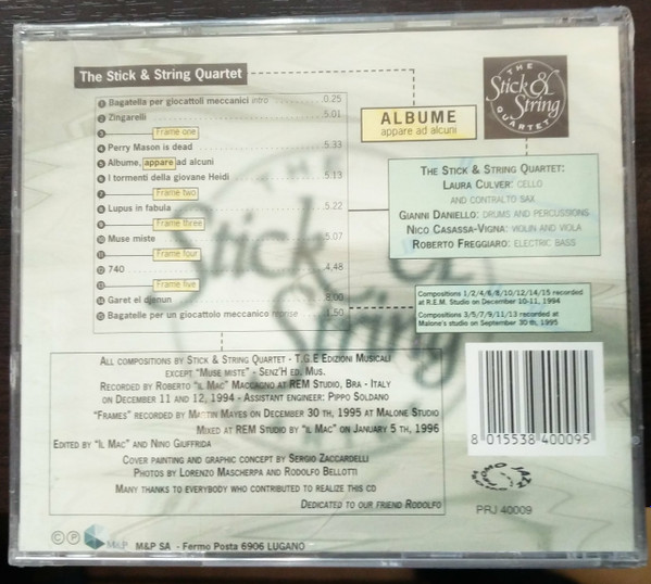 Stick & String Quartet - Albume Appare Ad Alcuni | Promojazz (PRJ 40009) - 2