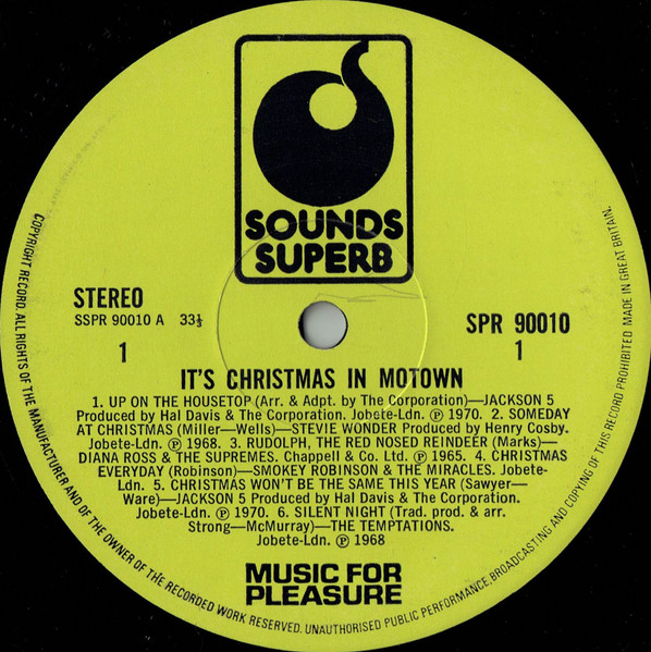 Various - It's Christmas In Motown | Music For Pleasure (SPR 90010) - 3 Various - It's Christmas In Motown | Music For Pleasure (SPR 90010) - 3
