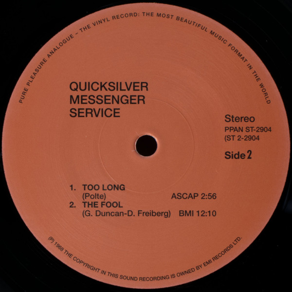 Quicksilver Messenger Service - Quicksilver Messenger Service | Pure Pleasure Analogue (PPAN ST2904) - 4