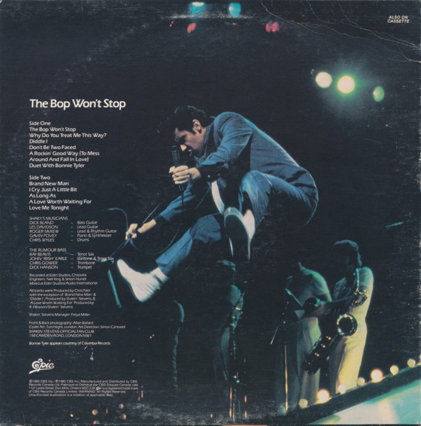 Shakin' Stevens - The Bop Won't Stop | Epic (FE 39286) - 2 Shakin' Stevens - The Bop Won't Stop | Epic (FE 39286) - 2
