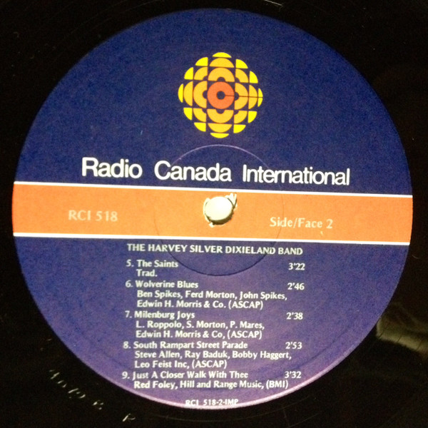 The Harvey Silver Dixieland Band - The Harvey Silver Dixieland Band | Radio Canada International (RCI 518) - 4 The Harvey Silver Dixieland Band - The Harvey Silver Dixieland Band | Radio Canada International (RCI 518) - 4