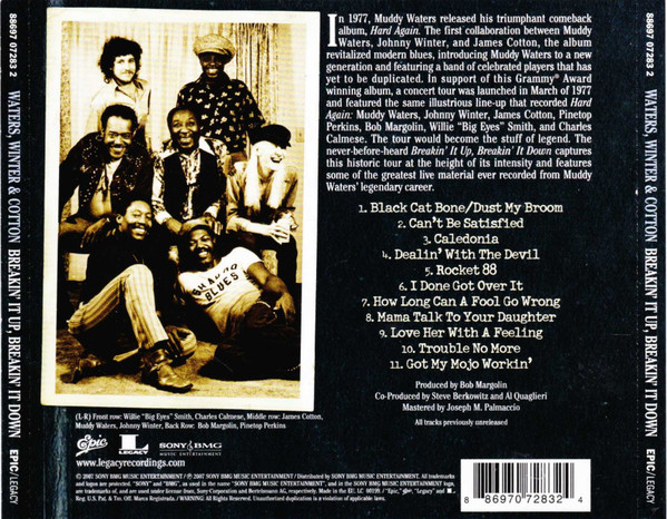 Muddy Waters , Johnny Winter & James Cotton - Breakin' It Up, Breakin' It Down | Epic (88697 07283 2) - 2