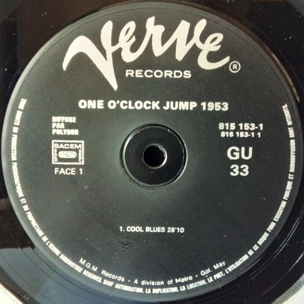 Ray Brown , Ben Webster , Oscar Peterson - One O'Clock Jump 1953 | Verve Records (815 153 1) - 3 Ray Brown , Ben Webster , Oscar Peterson - One O'Clock Jump 1953 | Verve Records (815 153 1) - 3