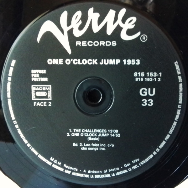 Ray Brown , Ben Webster , Oscar Peterson - One O'Clock Jump 1953 | Verve Records (815 153 1) - 4 Ray Brown , Ben Webster , Oscar Peterson - One O'Clock Jump 1953 | Verve Records (815 153 1) - 4