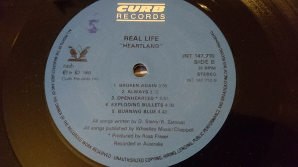 Real Life - Heart Land | Curb Records (INT 147.710) - 4 Real Life - Heart Land | Curb Records (INT 147.710) - 4