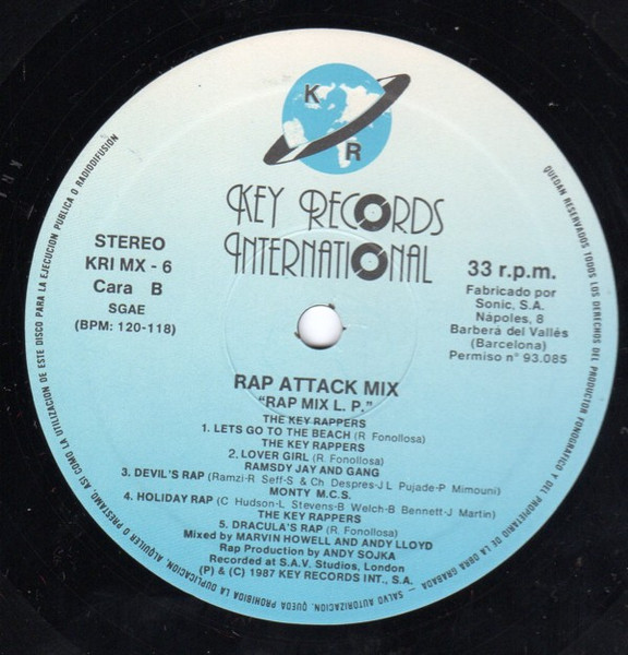 Various - Rap Attack | Key Records Int. (KRI-MX-6) - 4