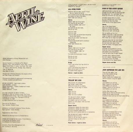 April Wine - The Nature Of The Beast | Capitol Records (3C 064-86 296) - 3 April Wine - The Nature Of The Beast | Capitol Records (3C 064-86 296) - 3