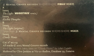 Ianeq - The Light | Mental Groove Records (MG035) - 2 Ianeq - The Light | Mental Groove Records (MG035) - 2