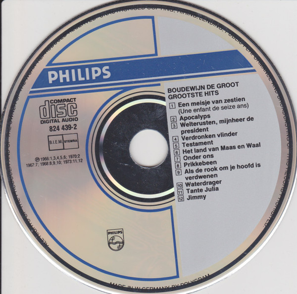 Boudewijn De Groot - Grootste Hits | Philips (824 439-2) - 3