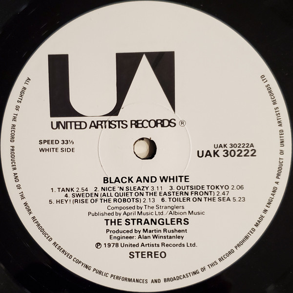The Stranglers - Black And White | United Artists Records (UAK 30222) - main