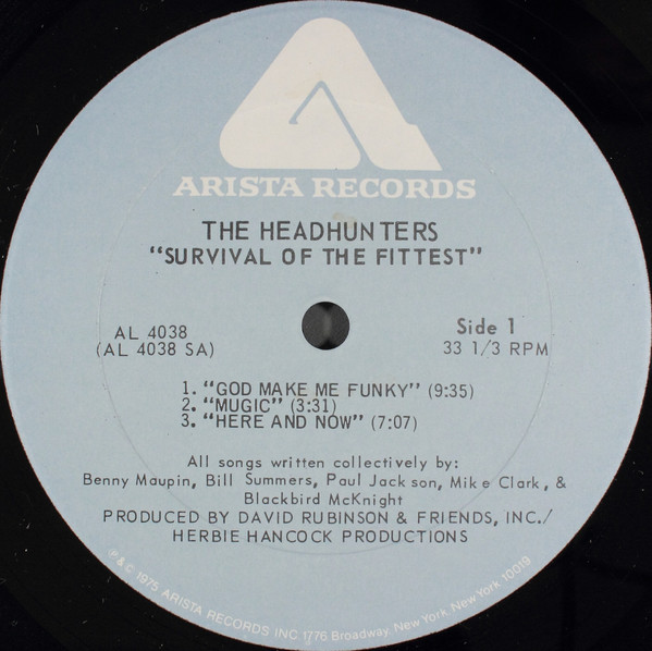The Headhunters - Survival Of The Fittest | Arista (AL 4038) - 4 The Headhunters - Survival Of The Fittest | Arista (AL 4038) - 4