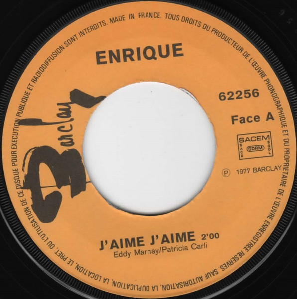 Enriqué - J'aime, J'aime... | Barclay (62.256) - 3
