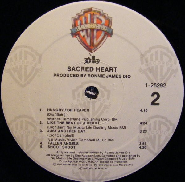 Dio - Sacred Heart | Warner Bros. Records (9 25292-1) - 4 Dio - Sacred Heart | Warner Bros. Records (9 25292-1) - 4