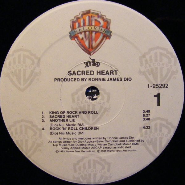Dio - Sacred Heart | Warner Bros. Records (9 25292-1) - 3 Dio - Sacred Heart | Warner Bros. Records (9 25292-1) - 3