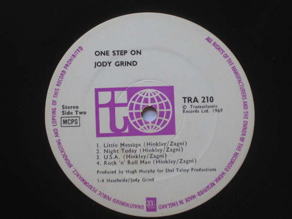 Jody Grind - One Step On | Transatlantic Records (TRA 210) - 4