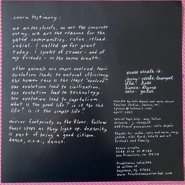 Erase Errata - Other Animals | Troubleman Unlimited (TMU 081) - 3 Erase Errata - Other Animals | Troubleman Unlimited (TMU 081) - 3