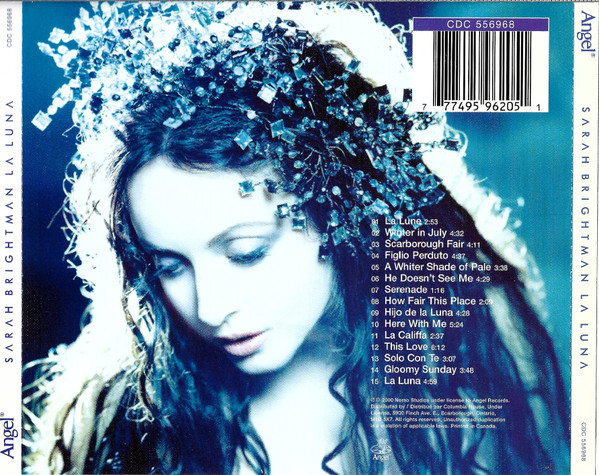 Sarah Brightman - La Luna | Angel Records (CDC 556968) - 2 Sarah Brightman - La Luna | Angel Records (CDC 556968) - 2