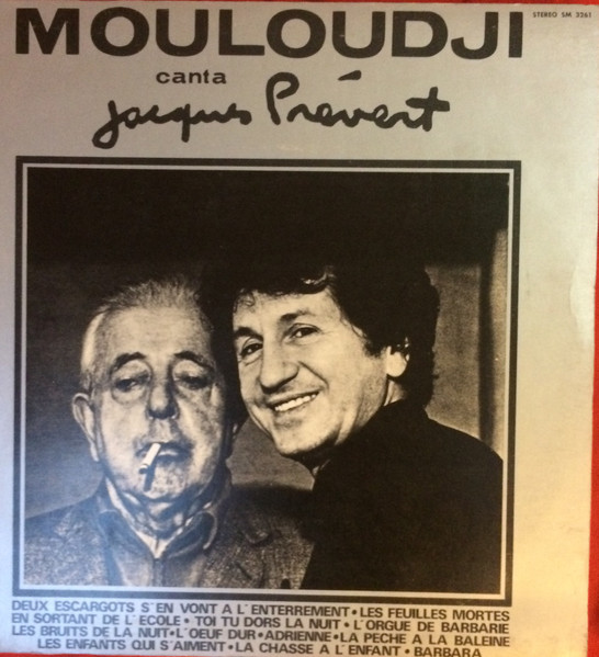Mouloudji - Mouloudji Canta Jacques Prévert | Joker (SM 3261)