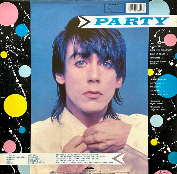 Iggy Pop - Party [Vinyl] | Arista (203 806) - 2