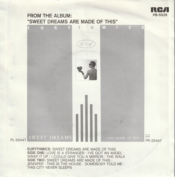 Eurythmics - Love Is A Stranger | RCA (PB-5525) - 2