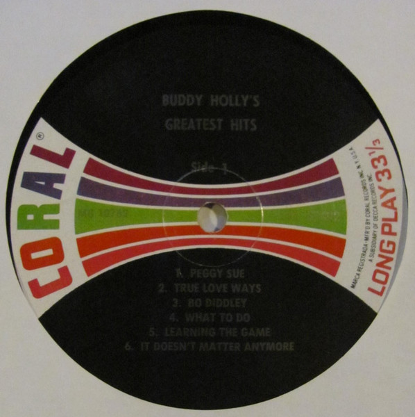 Buddy Holly - Buddy Holly's Greatest Hits | Coral (CRL 57492) - 3 Buddy Holly - Buddy Holly's Greatest Hits | Coral (CRL 57492) - 3