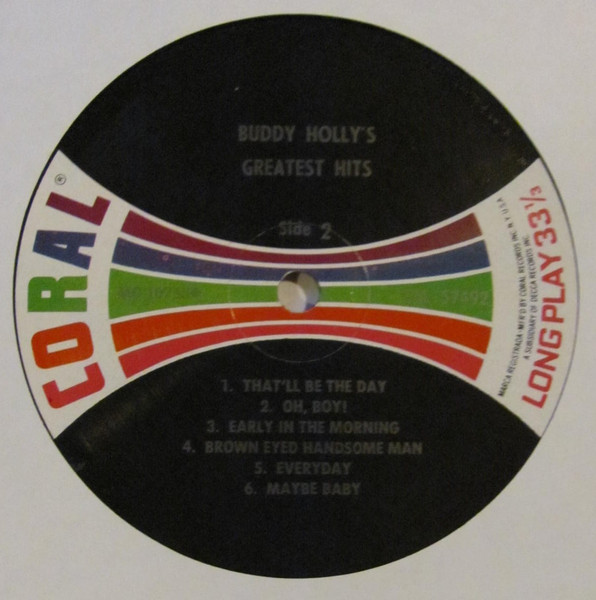 Buddy Holly - Buddy Holly's Greatest Hits | Coral (CRL 57492) - 4 Buddy Holly - Buddy Holly's Greatest Hits | Coral (CRL 57492) - 4
