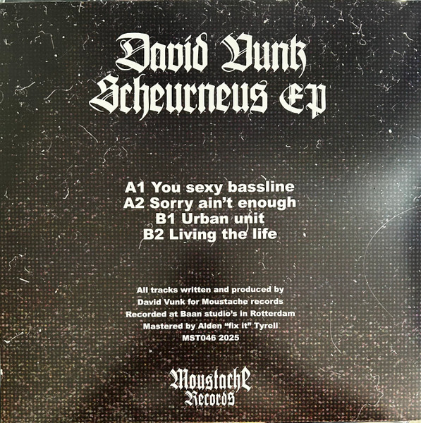 David Vunk - Scheurneus EP | Moustache Records (MST 046) - 2 David Vunk - Scheurneus EP | Moustache Records (MST 046) - 2